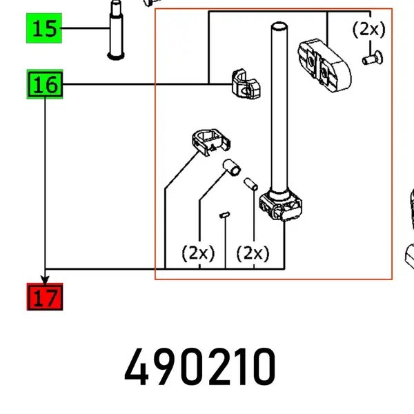 PISTON ROD PS 300 EQ