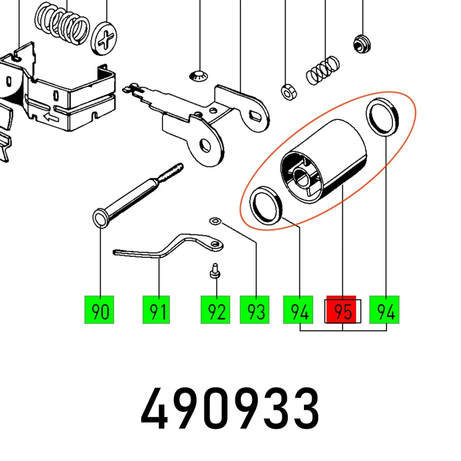 FES490933.webp ADJUSTING ROLL ET-TEIL BS 105 E - Image 1