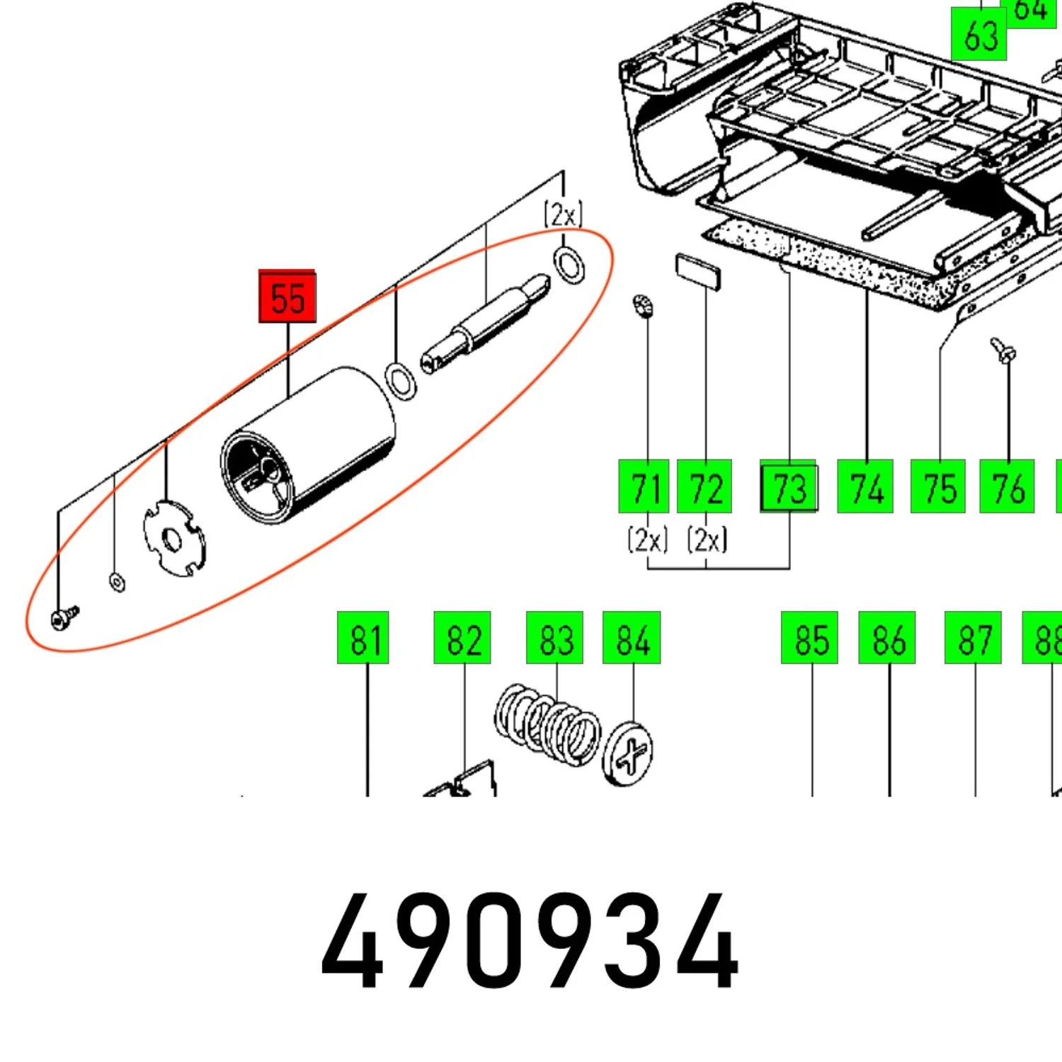 FES490934.webp DRIVING ROLLER BS 105 - Image 1