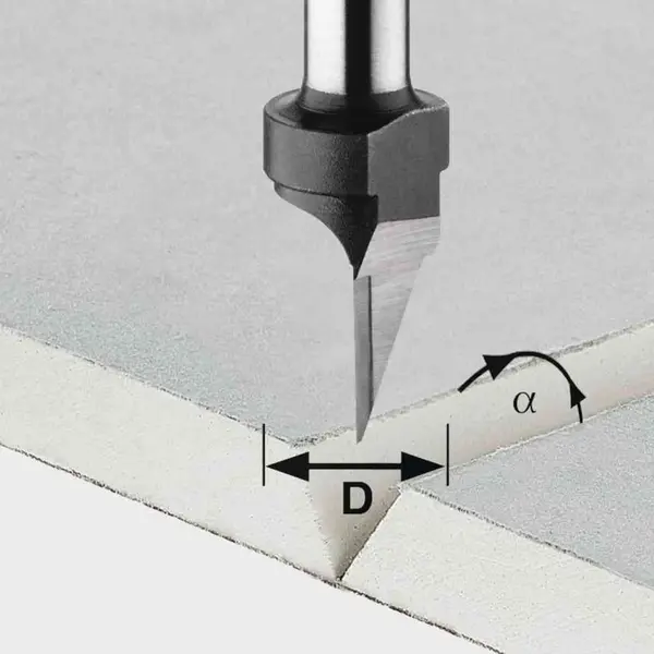 CUTTER - V GROO HW D12 5-45GRAD