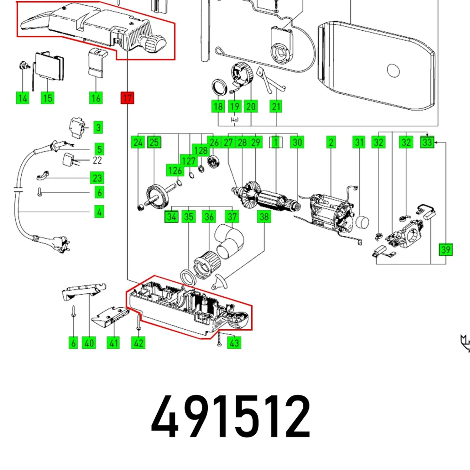 FES491512.webp MOTOR HOUSING BS 75 MIT.E ET-BG - Image 1
