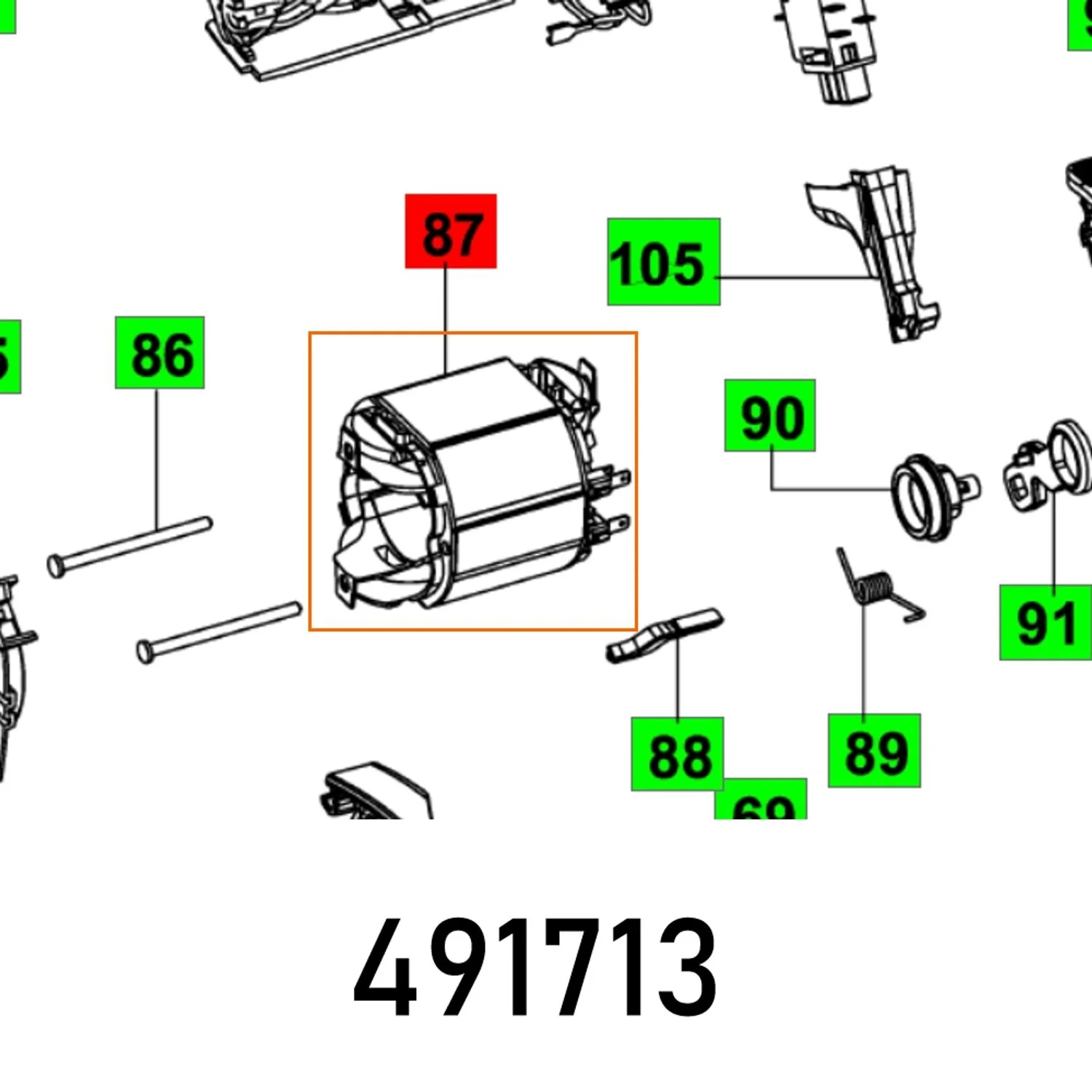 FES491713.webp STATOR TS 55 EBQ - Image 1