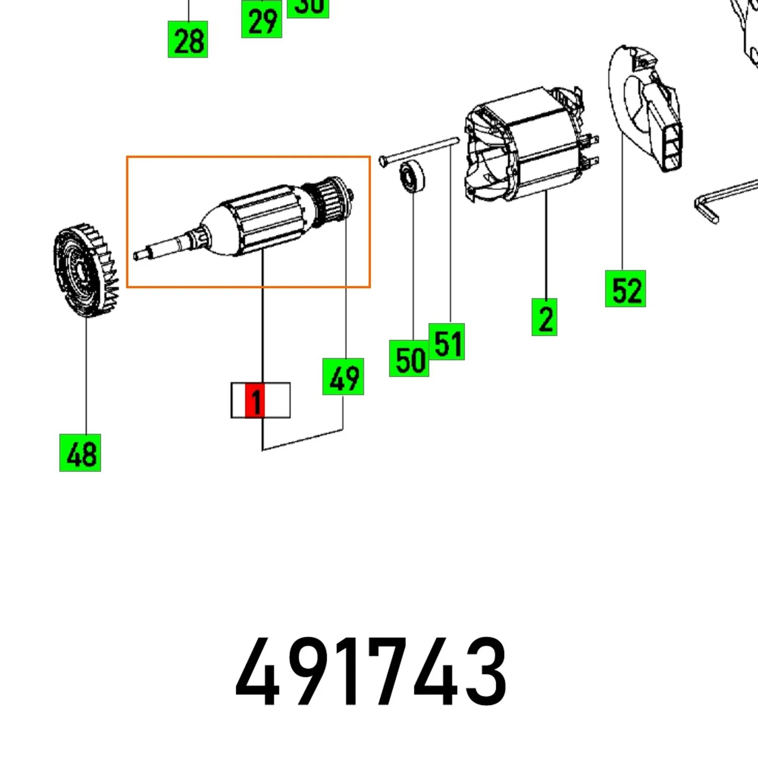 FES491743.webp ARMATURE 230V TS 55 EBQ - Image 1