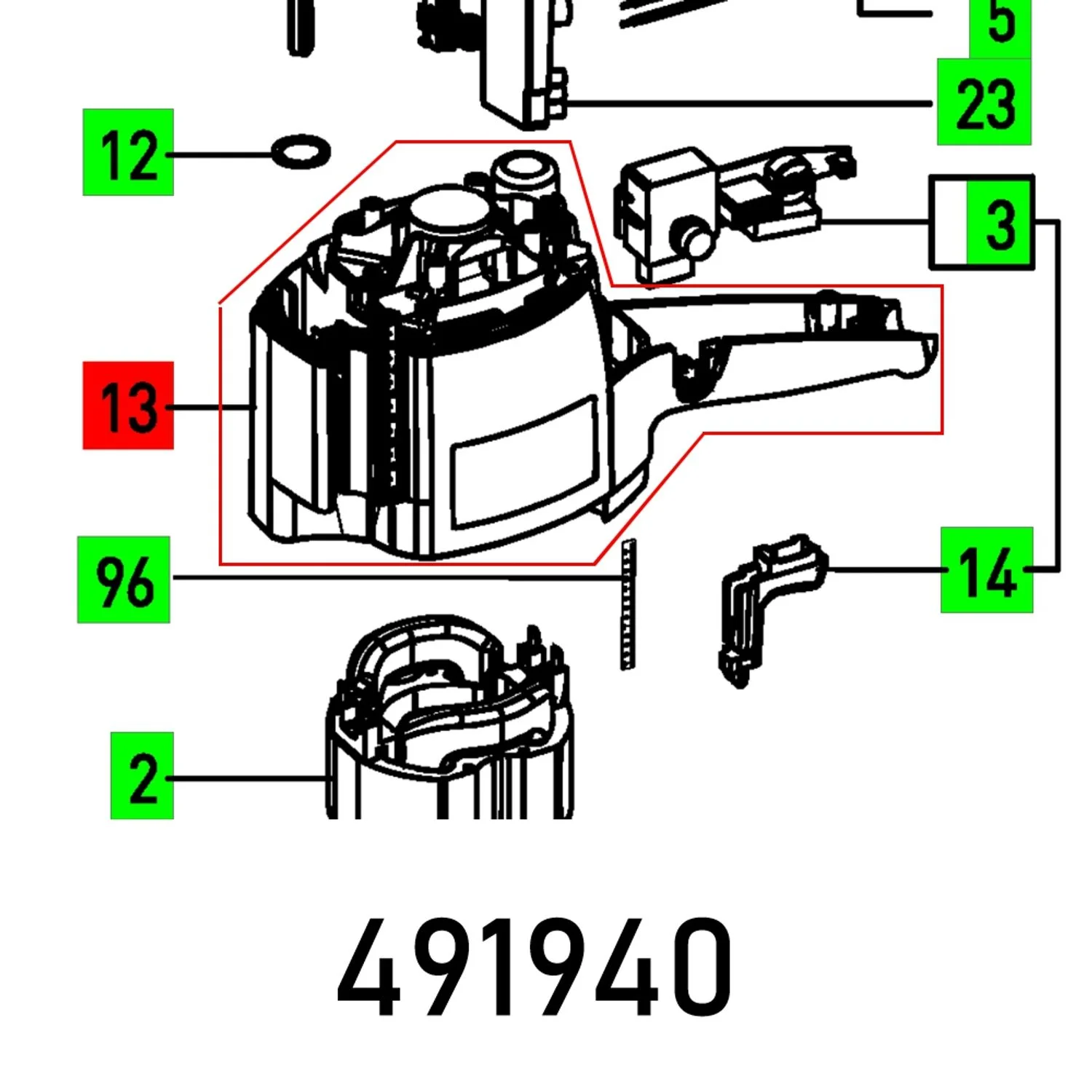 FES491940.webp HOUSING OF 1400 EBQ - Image 1