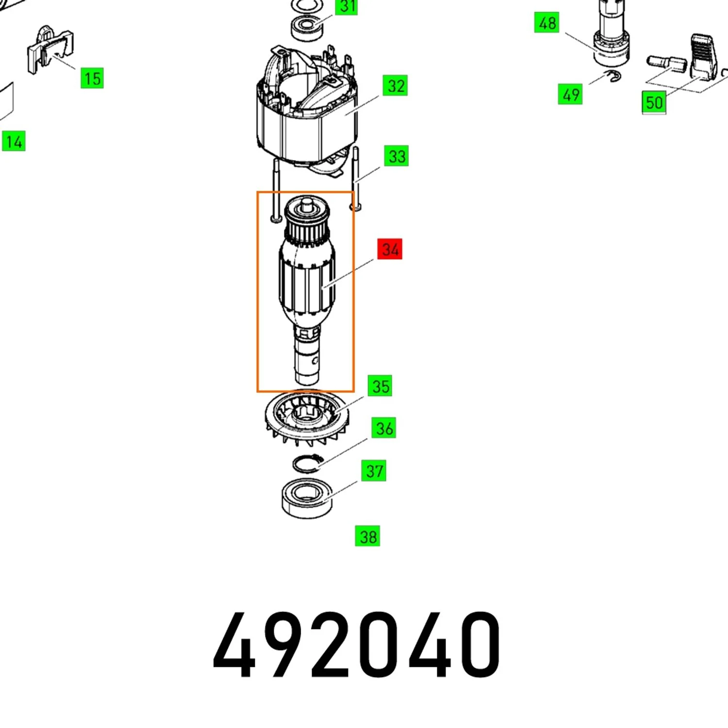 FES492040.webp ARMATURE 230V OF 1010 EBQ 230V ET-BG - Image 1