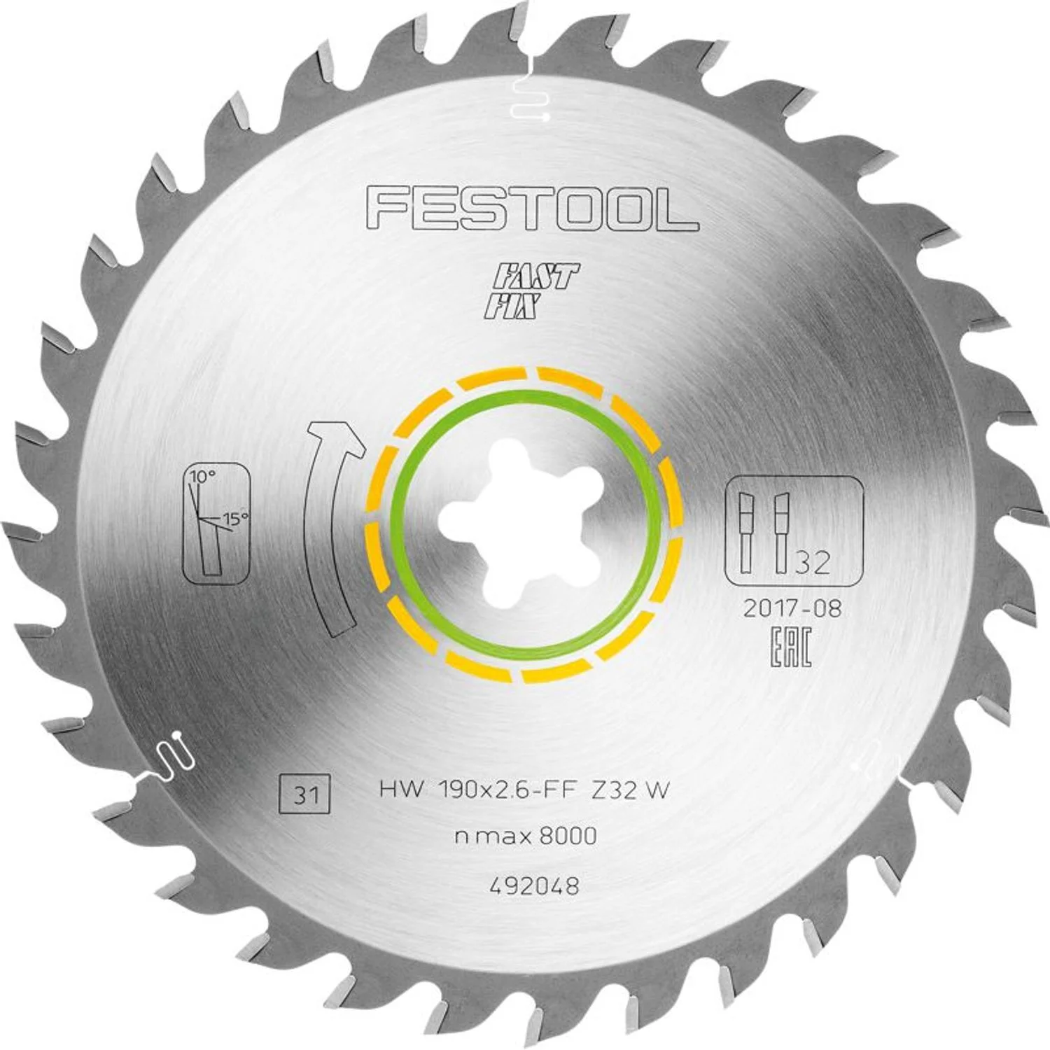 FES492048.webp SAW BLADE HW 190X2 6 FF W32 - Image 1