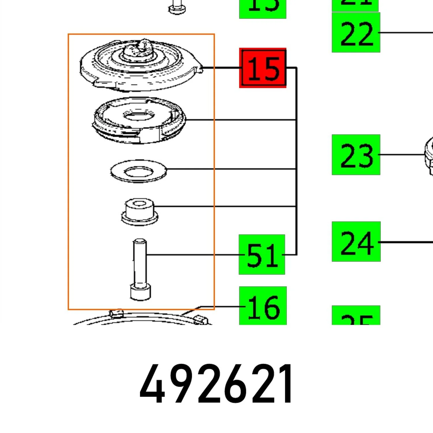FES492621.webp BEARING FLANGE RO 125 - Image 1