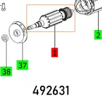 ARMATURE RO 125 230V ET-BG