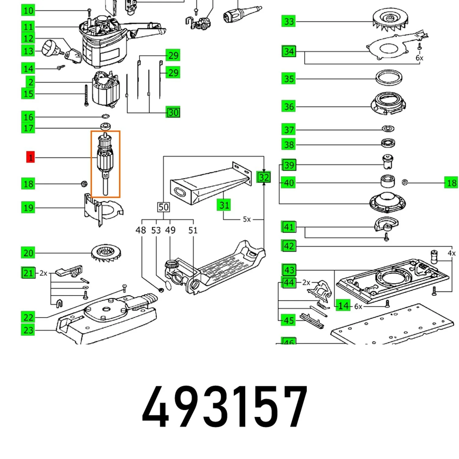 FES493157.webp ARMATURE 230V RS 2 ET-BG 230V - Image 1
