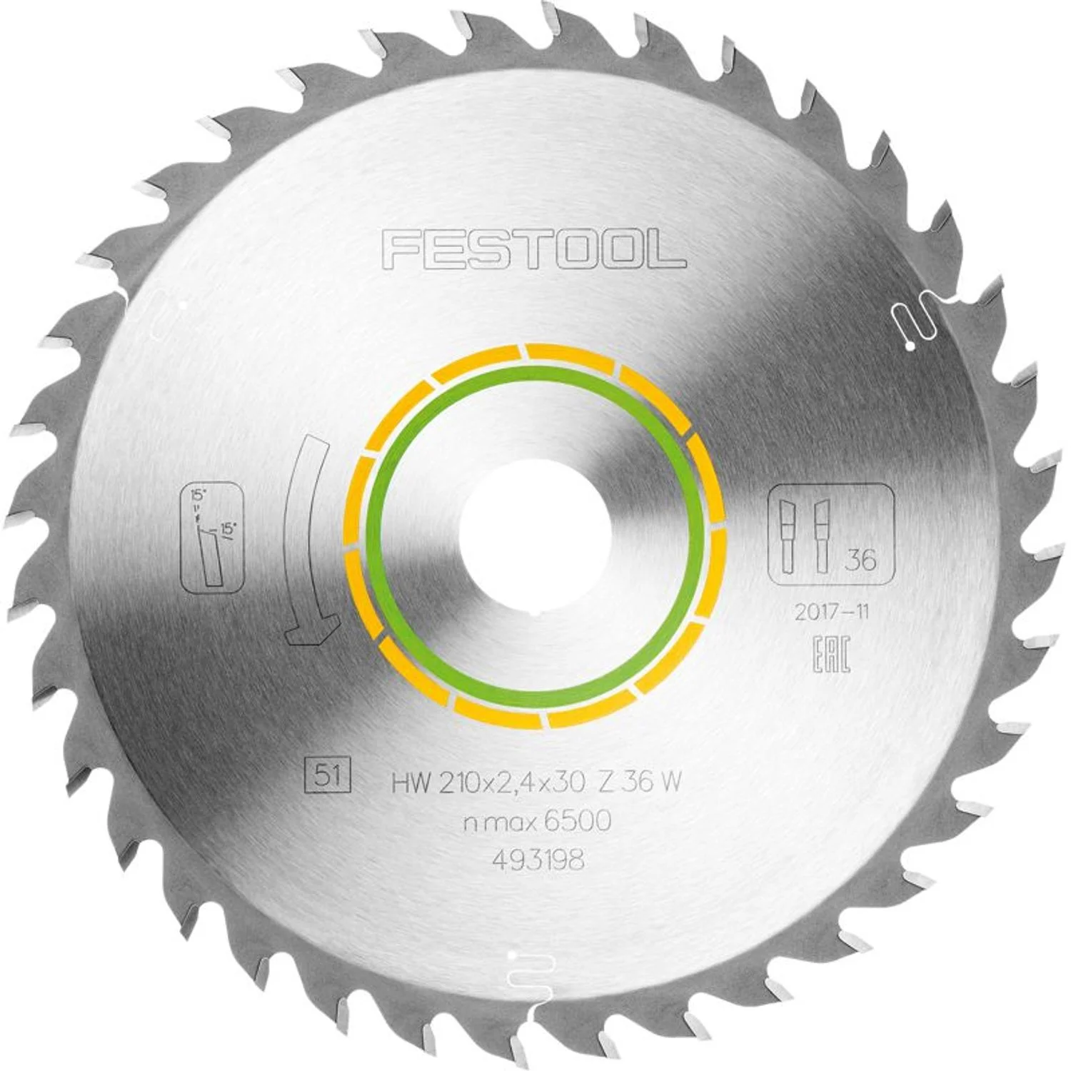 FES493198.webp SAW BLADE HW 210X2 4X30 W36 - Image 1
