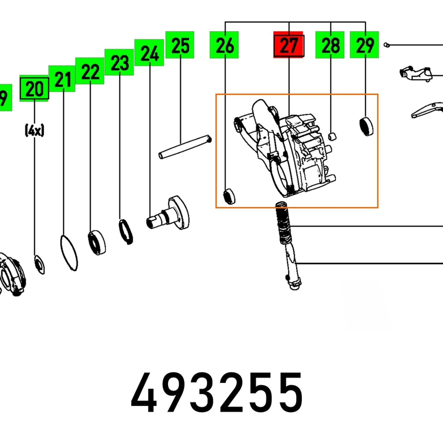 FES493255.webp GEAR HOUSING TS 75 EBQ - Image 1