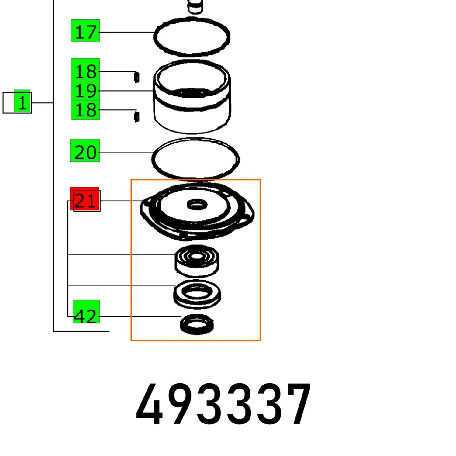 FES493337.webp HOUSING COVER LEX 2 125-150 ET-BG - Image 1