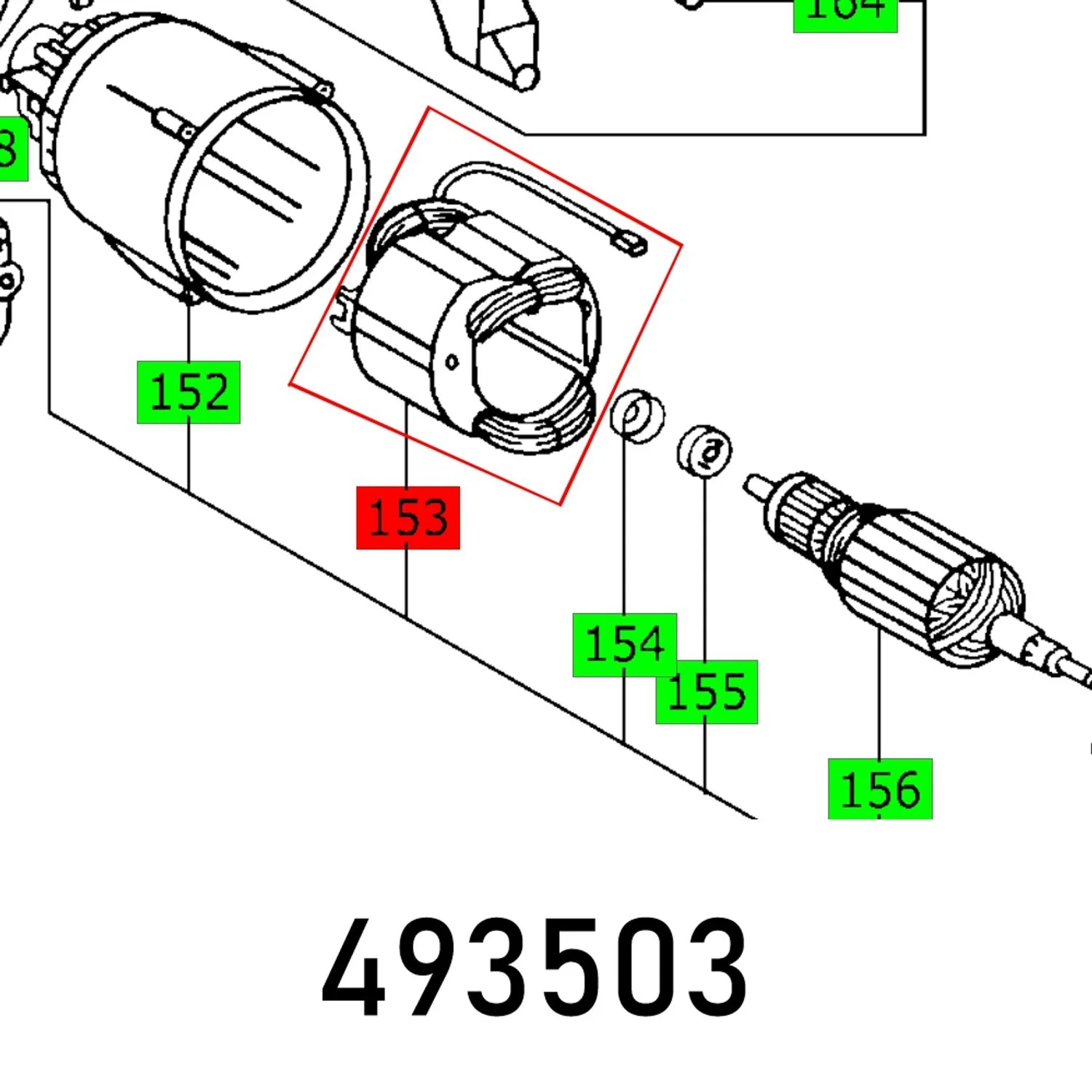 FES493503.webp FIELD COIL CS 70 EB 230V - Image 1