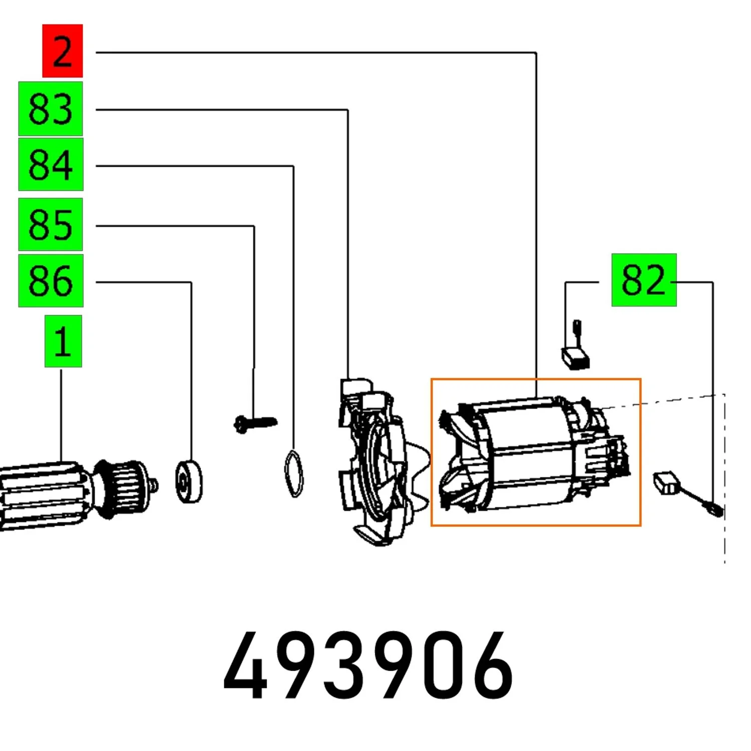 FES493906.webp FIELD ASSEMBLY DF 500 Q ET-BG - Image 1