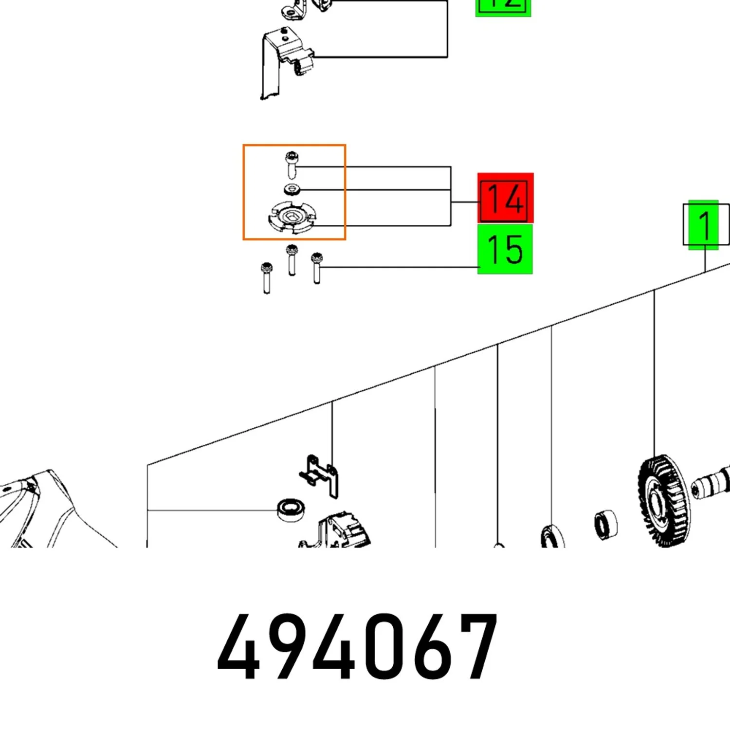 FES494067.webp TOOTHED DISC FOR RO150 FEQ ET-BG - Image 1