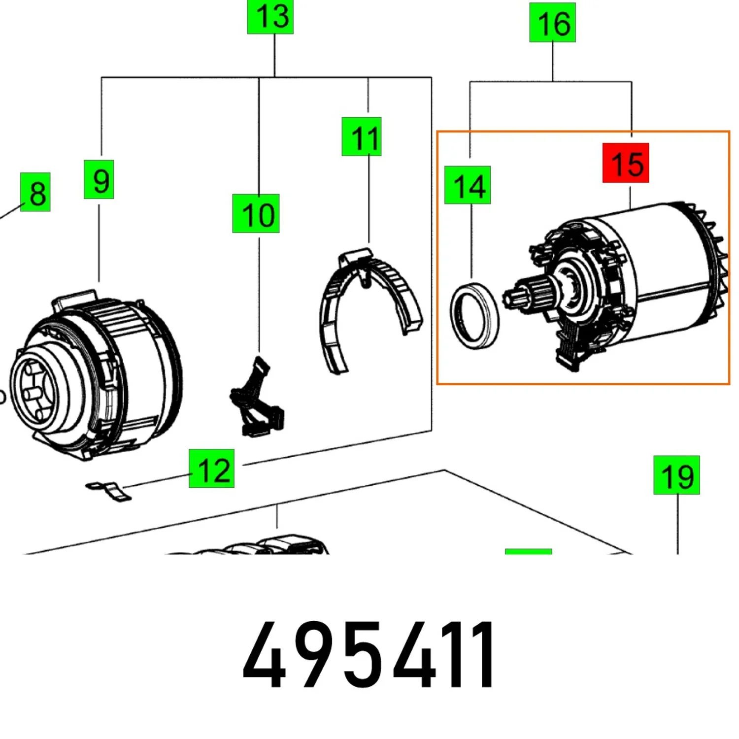 FES495411.webp MOTOR PDC-DRC 18 ET-BG - Image 1