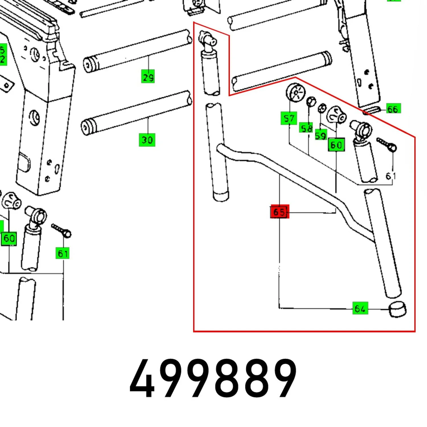 FES499889.webp FOLDAWAY LEG CS 70 EB BEHIND - Image 1