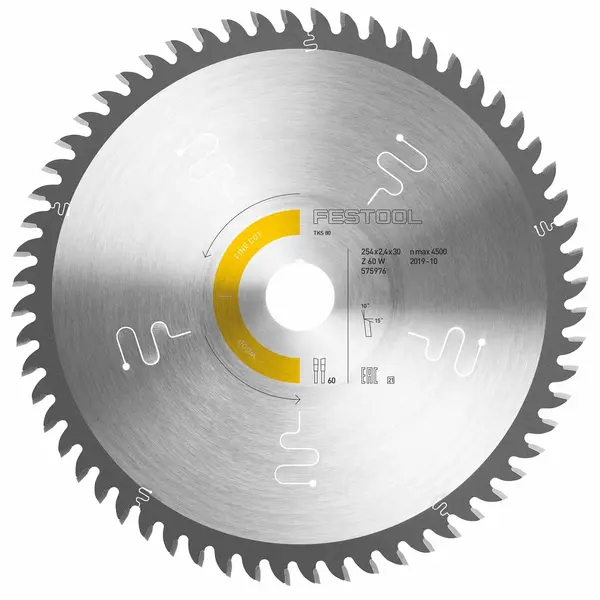 SAW BLADE WOOD FINE CUT TCT 254X2 4X30 W