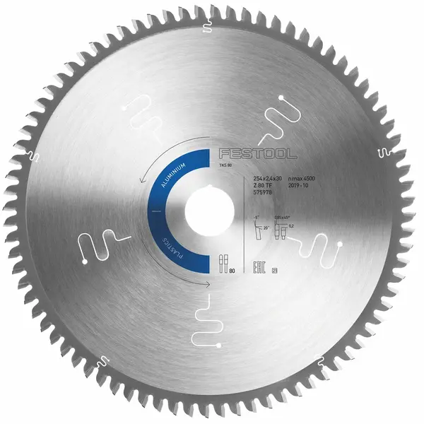 SAW BLADE ALUMINIUM-PLASTICS HW 254X2 4X