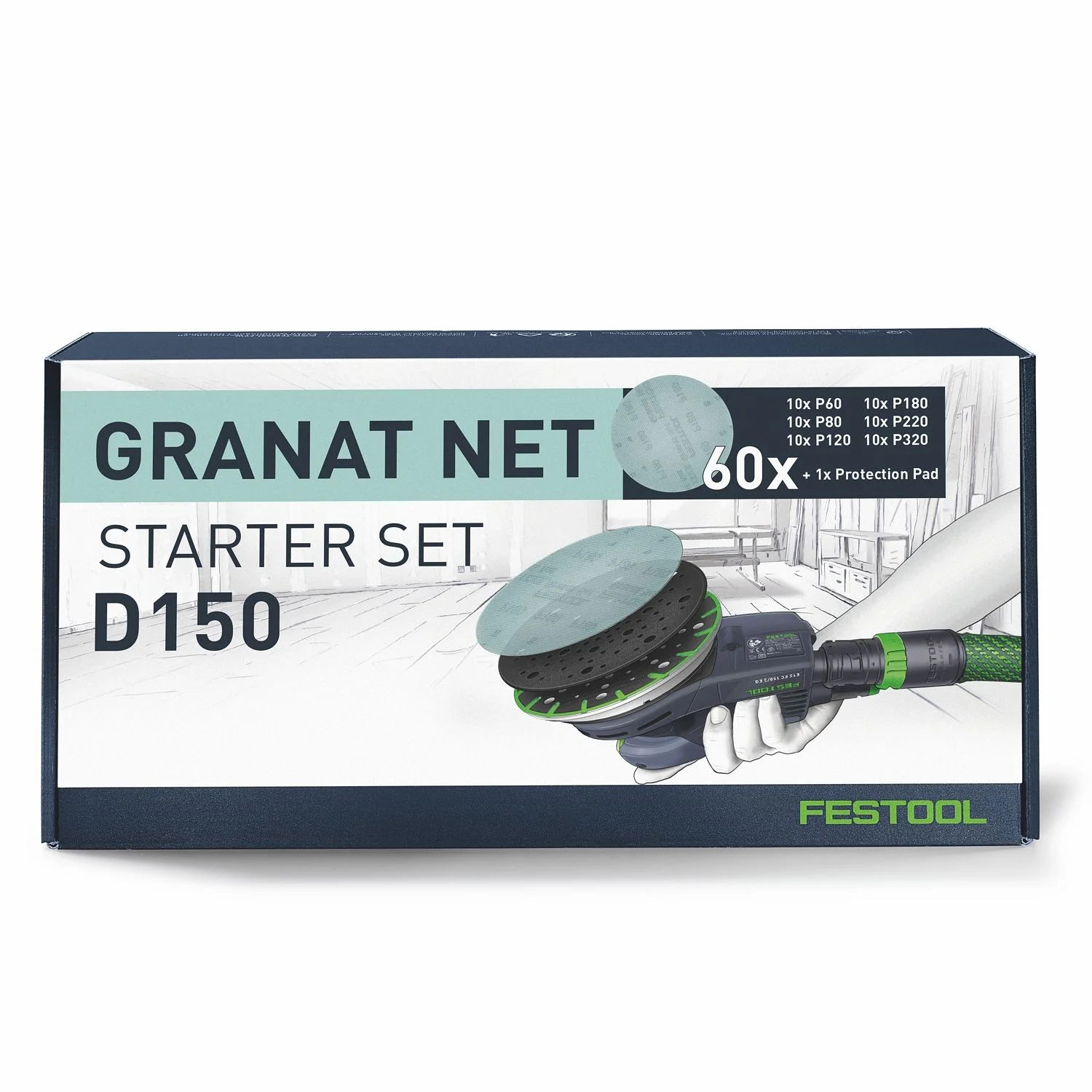 FES578667.webp SANDING DISCS D150 GR NET-SET - Image 1