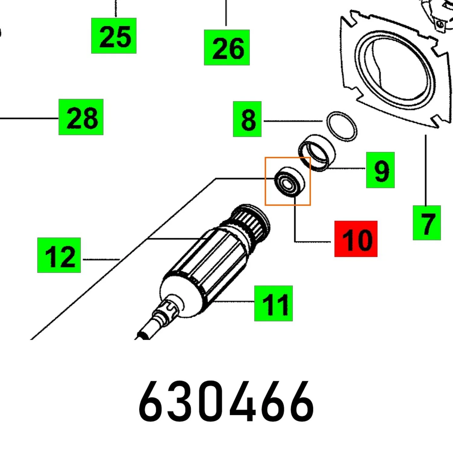 FES630466.webp BEARING 608 BB1-0188 ED - Image 1