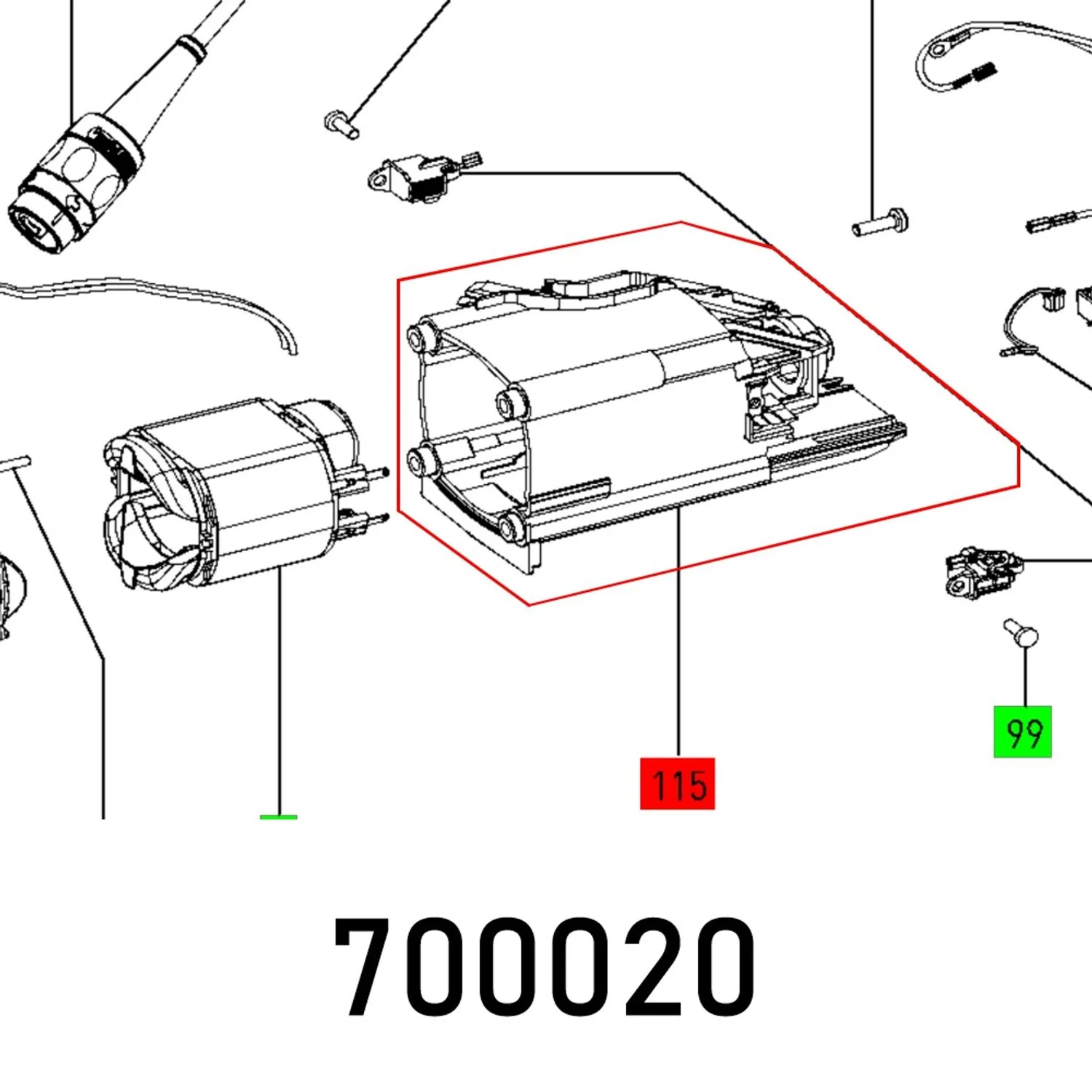 FES700020.webp MOTOR FRAME DF 700 EQ - Image 1