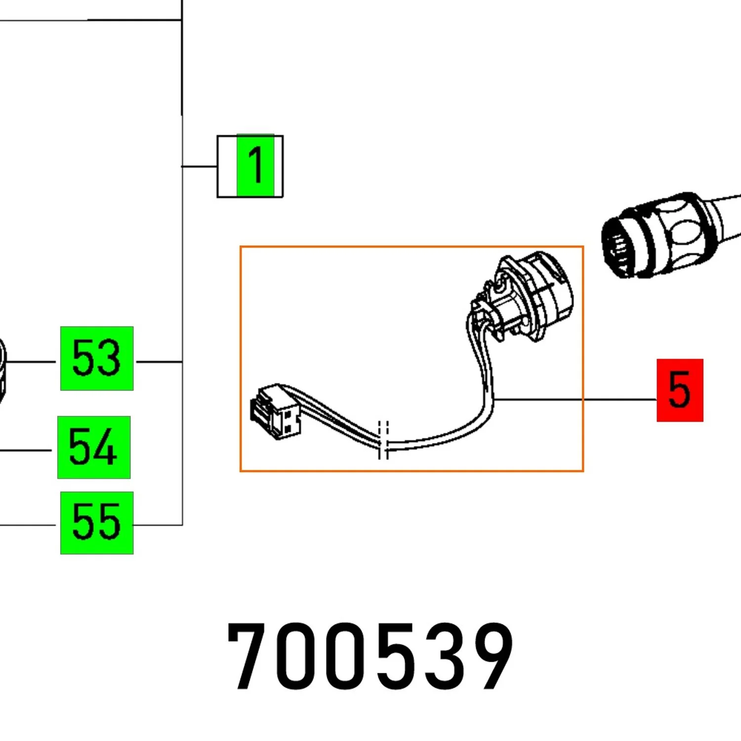 FES700539.webp SOCKET HOUSING RO 90 DXPLUG IT VOLLST. - Image 1