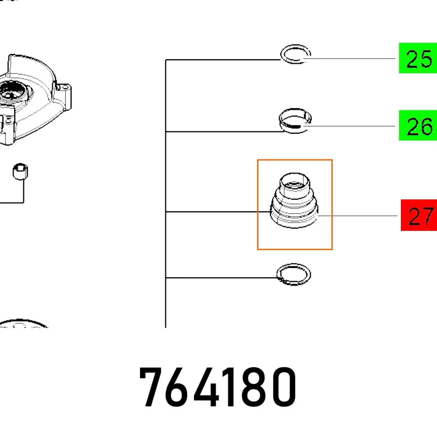 FES764180.webp SEALING LIP MXP EF - Image 1