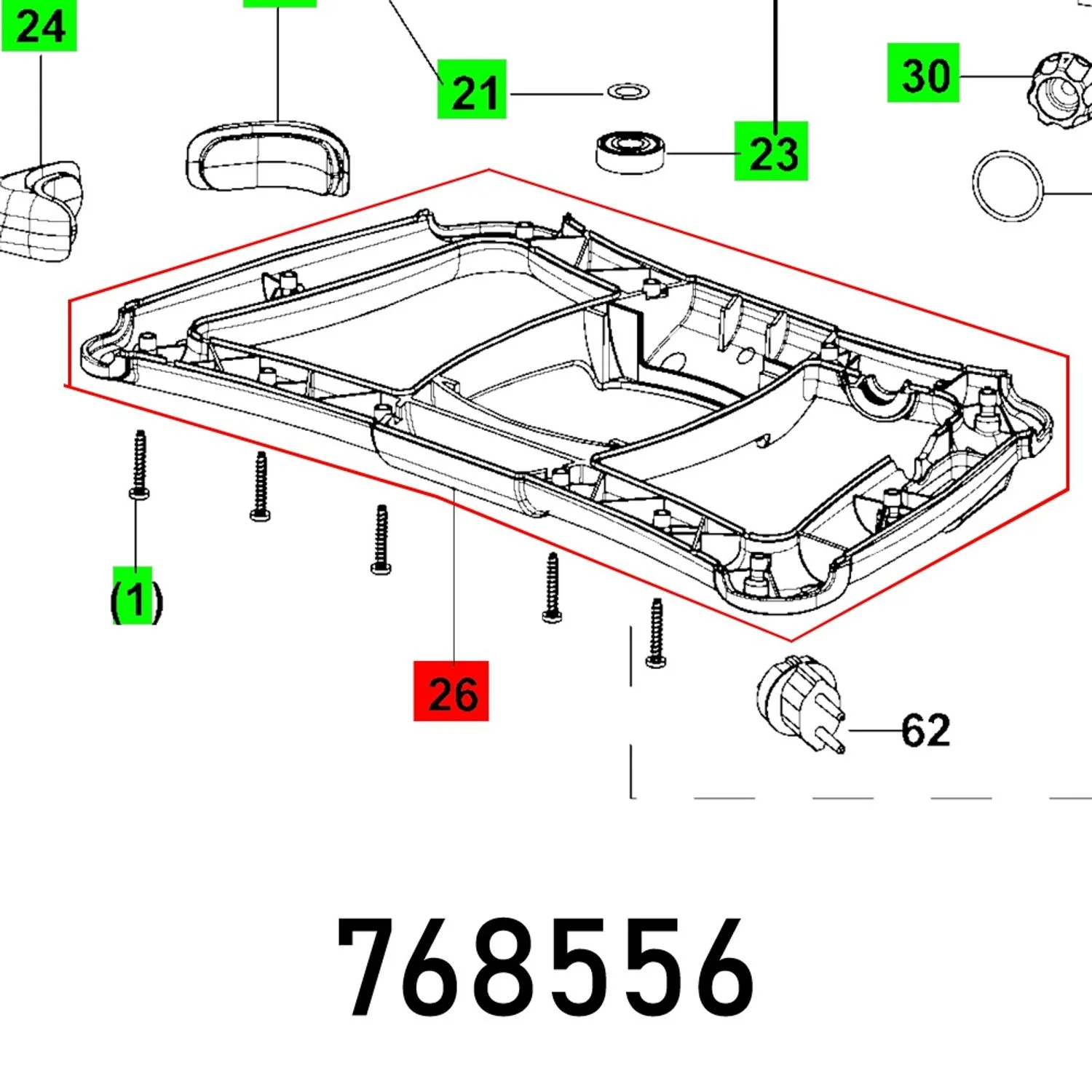 FES768556.webp HANDLE MX 1000 E EF - Image 1