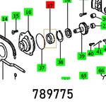 BALL BEARING 6202 2RS DIN 625