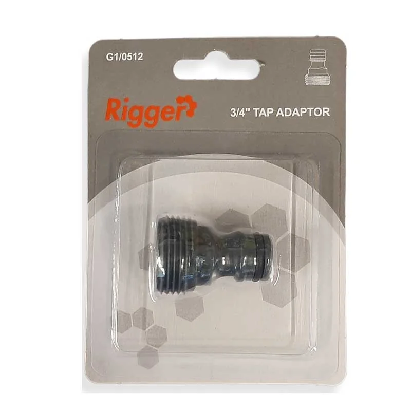 G10512.webp GARDEN HOSE TAP ADAPTOR 3/4" H20024 RIGGER - Image 1