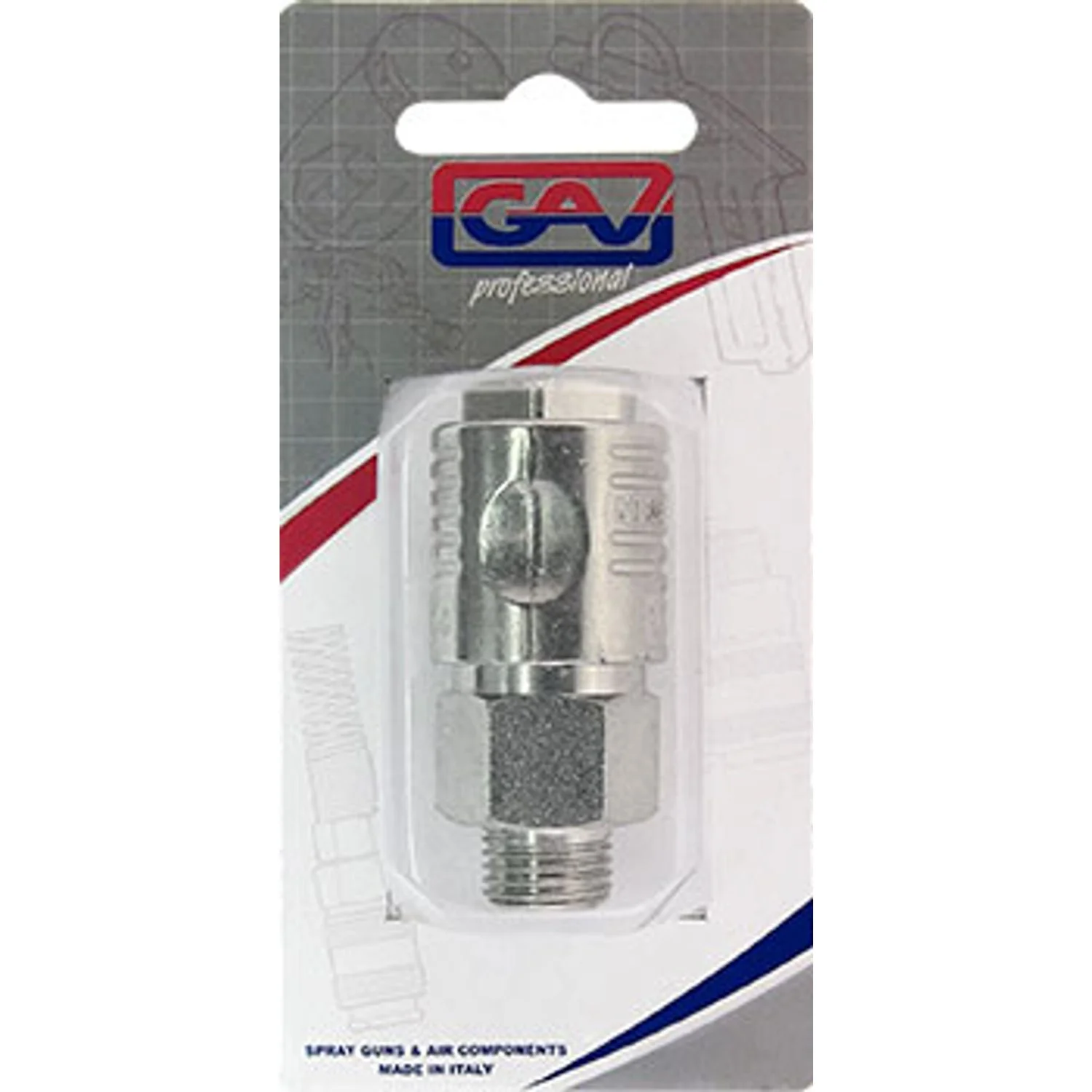 GAV112-1P.webp QUICK COUPLER 1/4″M PACKAGED EUROLINE - Image 1