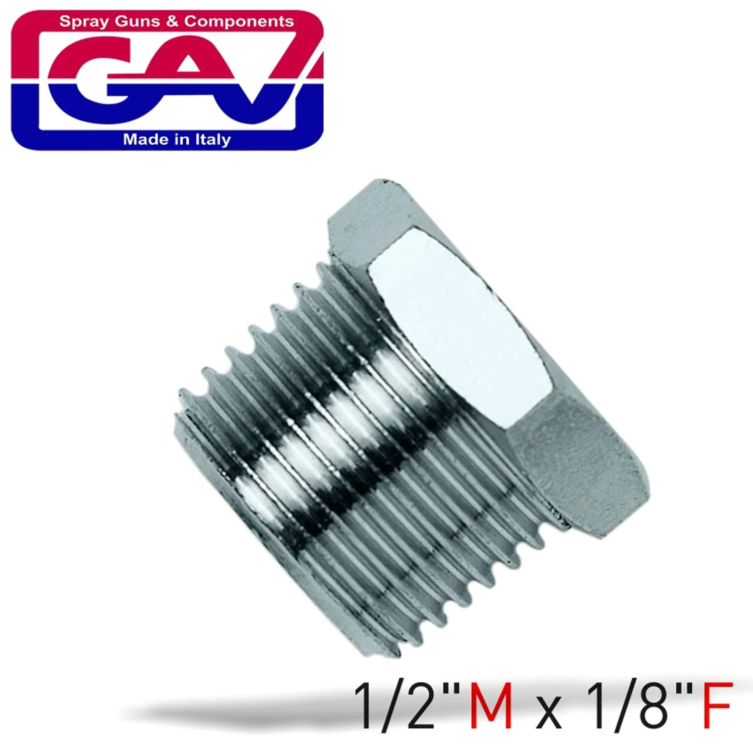 GAV1217-3.webp TAPER REDUCER BUSH 1/2 X 1/8 M/F - Image 1