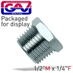 TAPER REDUCER BUSH 1/2 X 1/4 M/F PACKAGED