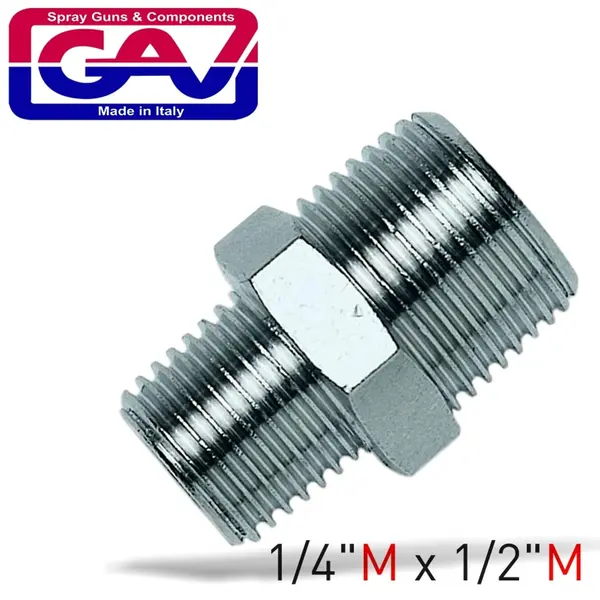 TAPER REDUCER NIPPLE 1/4 X 1/2 M/M