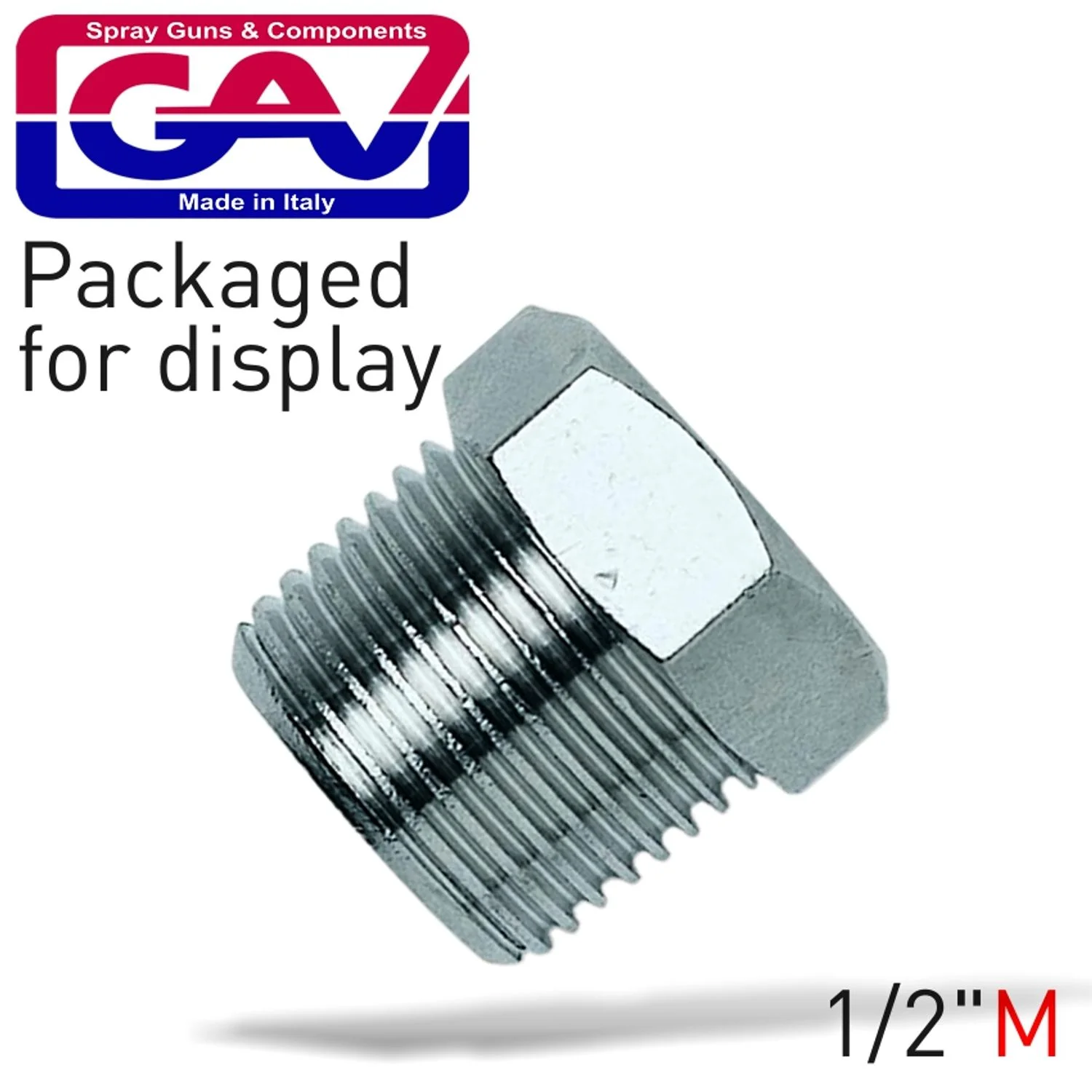 GAV1224-4P.webp TAPER PLUG 1/2 PACKAGED - Image 1