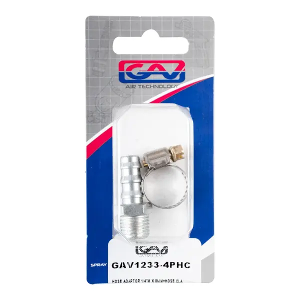 HOSE ADAPTOR 1/4″M X 8MM+HOSE CLA