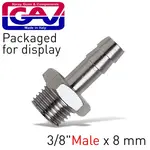HOSE ADAPTOR 3/8″M X 8MM PACKAGED