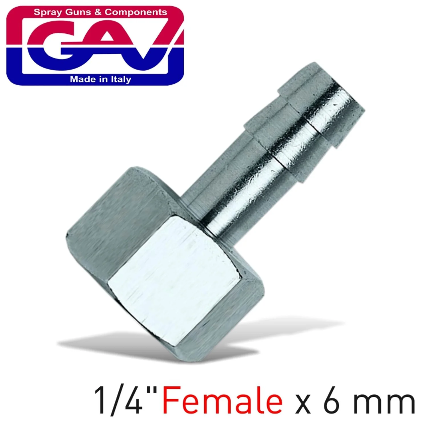 GAV1234-1.webp HOSE ADAPTOR 1/4F X 6MM - Image 1