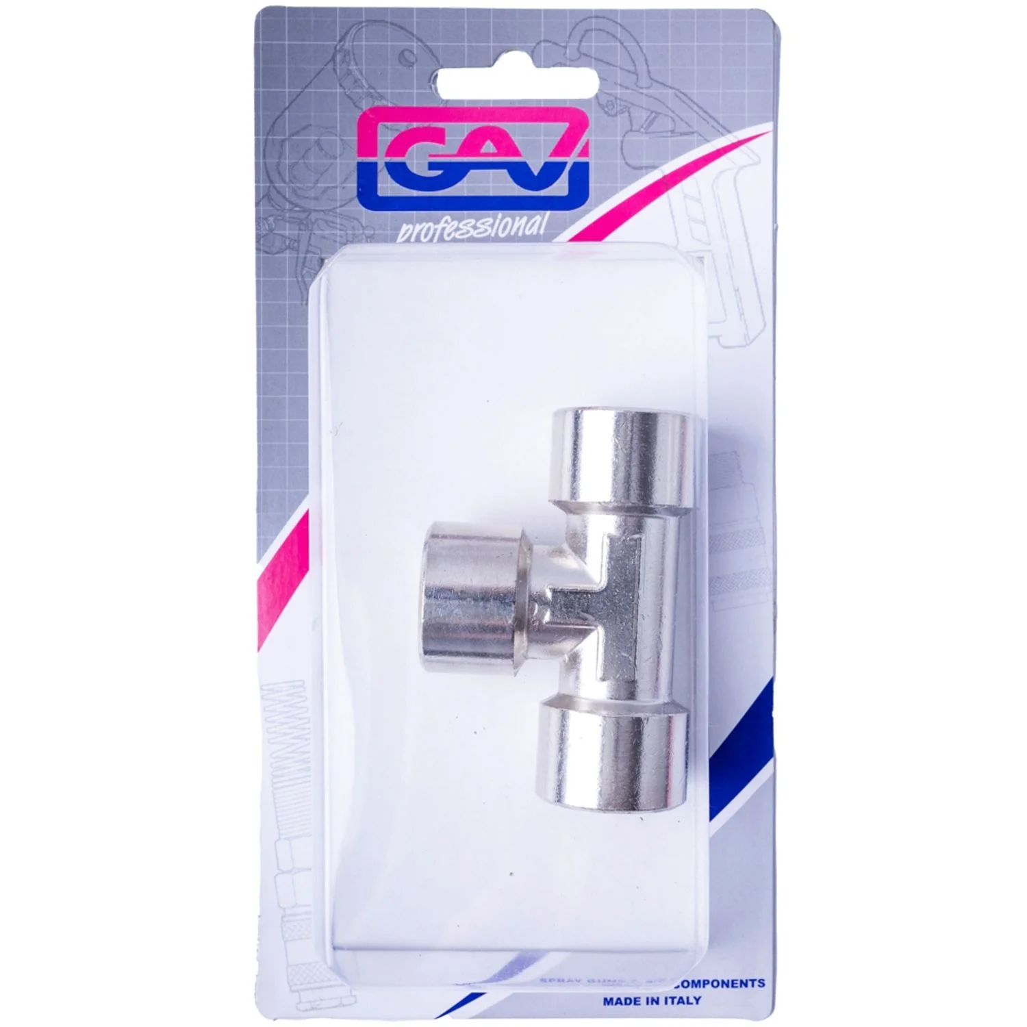 GAV1251-4P.webp T CONNECTOR 1/2″FFF PACKAGED - Image 1