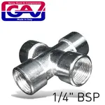 4 WAY CONNECTOR 1/4″ FFFF