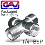 4 WAY CONNECTOR 1/4″FFFF PACKAGED