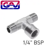 T CONNECTOR 1/4″ MFM