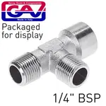 T CONNECTOR 1/4`MMF PACKAGED