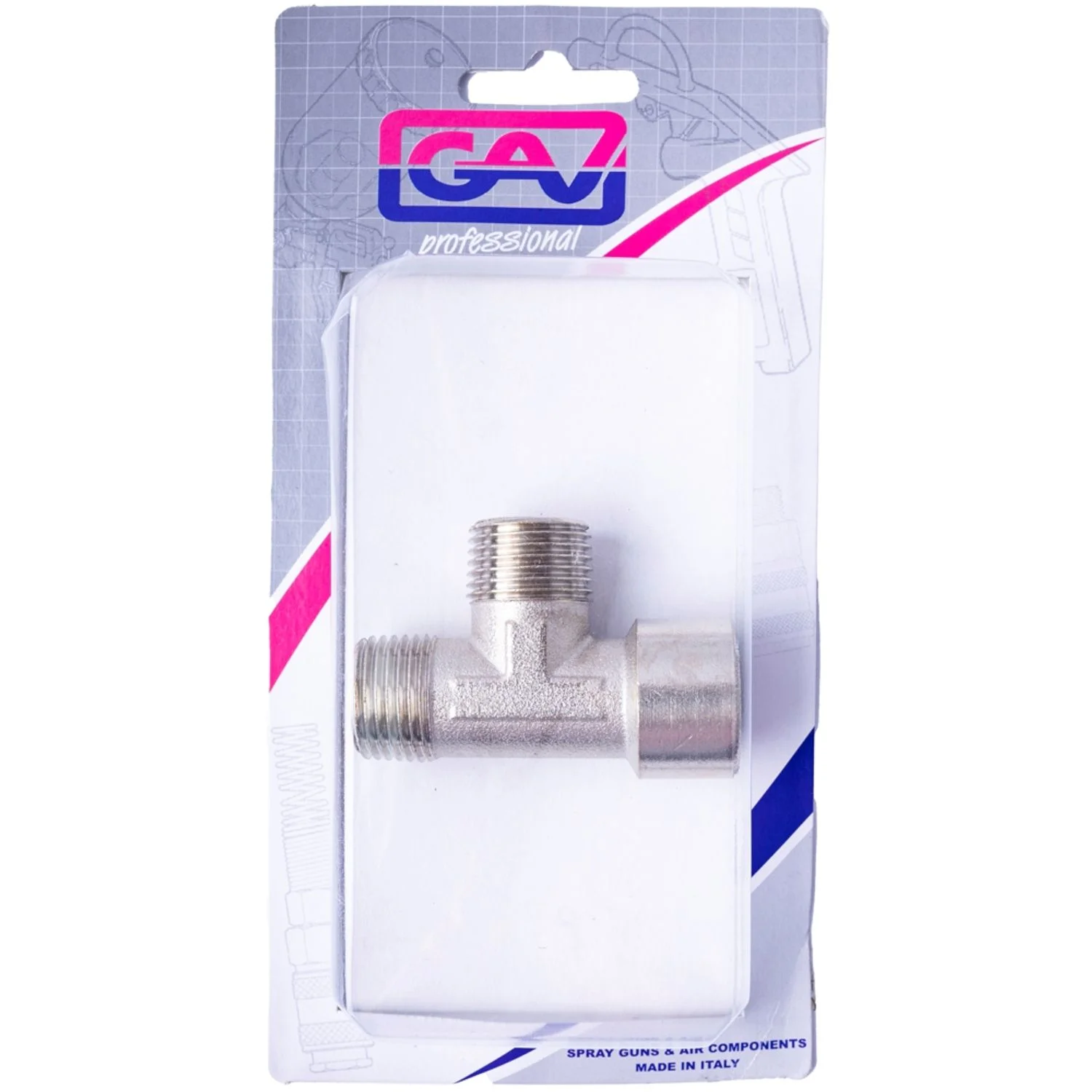 GAV1258-4P.webp T CONNECTOR 1/2″ MMF PACKAGED - Image 1