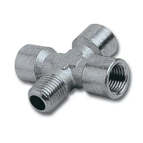 4-WAY CONNECTOR 1/4″3F/1M PACKAGED