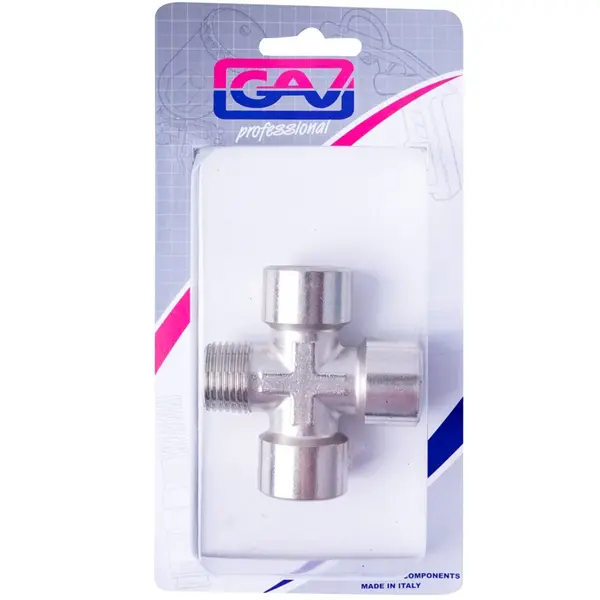 4-WAY CONNECTOR 1/2″3F/1M PACKAGED