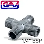 4-WAY CONNECTOR 1/4″ MMMM