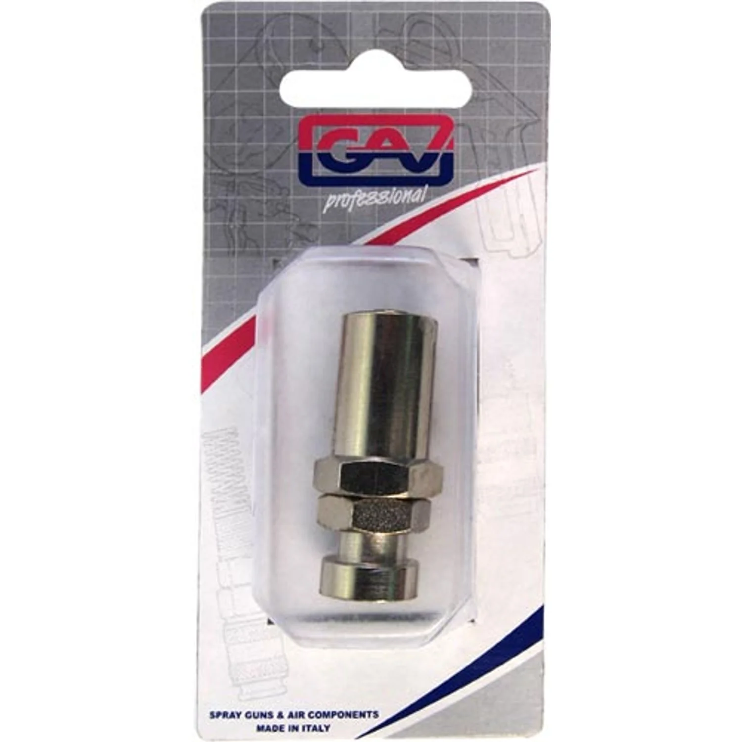 GAV46AP.webp BAYONET JOINT WITH HOSE SLEEVE 6X10MM PACKAGED - Image 1