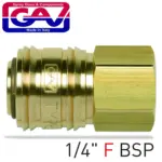 BRASS QUICK COUPLER 1/4″F GERMAN